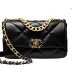 Túi Chanel 19 Flap Bag Black Lambskin 26CM màu đen sang trọng