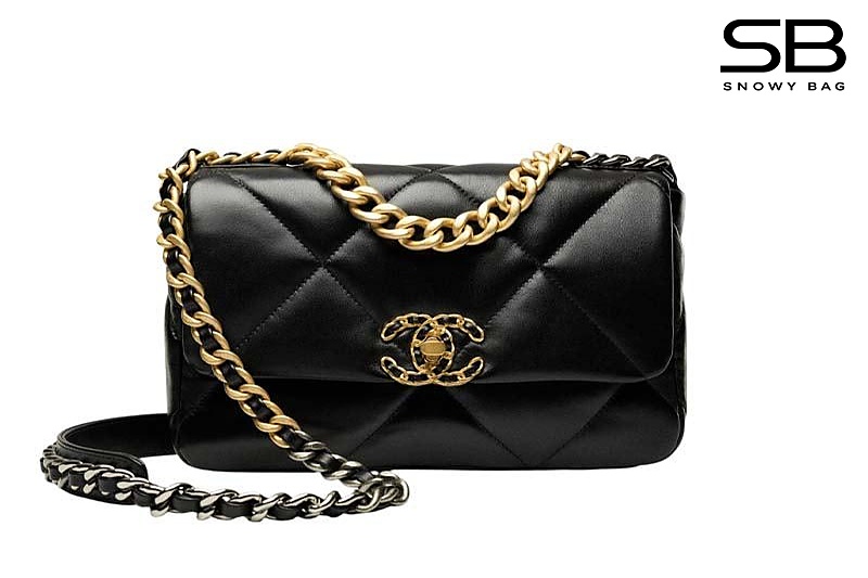 Túi Chanel 19 Flap Bag Black Lambskin 26CM màu đen sang trọng
