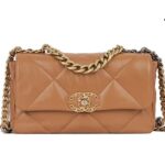 Túi Chanel 19 Flap Bag Caramel Lambskin Màu Nâu Da Cừu 26CM sang trọng