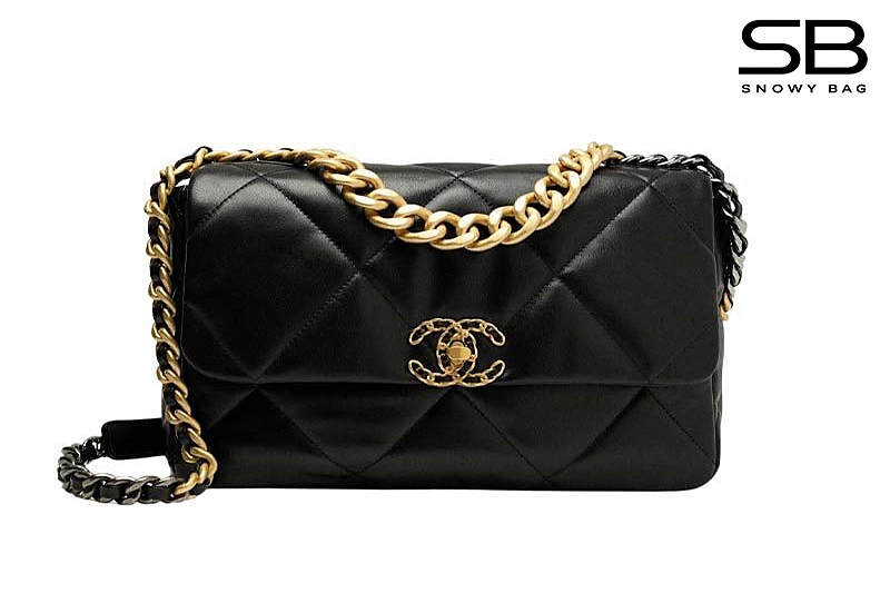 Túi Chanel 19 Large Size 30 Flap Bag Black Lambskin GHW sang trọng
