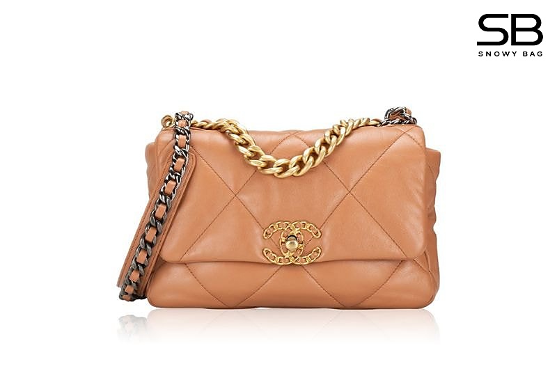 Túi Chanel 19 Woc Wallet on Chain Caramel Brown Lambskin Nâu sang trọng