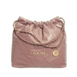 Túi Chanel 22 Shopping Bag Medium Metallic Pink Size 39 Hồng sang trọng và đẳng cấp