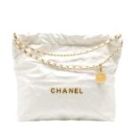 Túi Chanel 22 Shopping Bag Medium White Size 39 Trắng sang trọng và thanh lịch