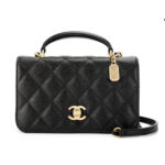 Túi Chanel 23B Mini Top Handle Black Caviar sang trọng và đẳng cấp