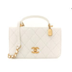 Túi Chanel 23B Mini Top Handle White Caviar sang trọng