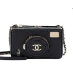 Túi Chanel 24 Camera Bag Black Lambskin 16CM Đen Da Cừu sang trọng