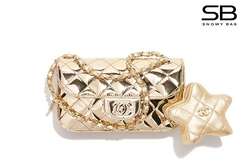 Túi Chanel 24C Mini Flap Bag with Star Coin Purse Gold sang trọng