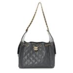 Túi Chanel 25 Small Handbag Dark Grey Caviar GHW sang trọng