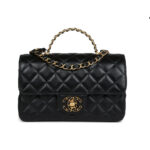 Túi Chanel 25b Mini Classic Flap with Handle Black Caviar sang trọng