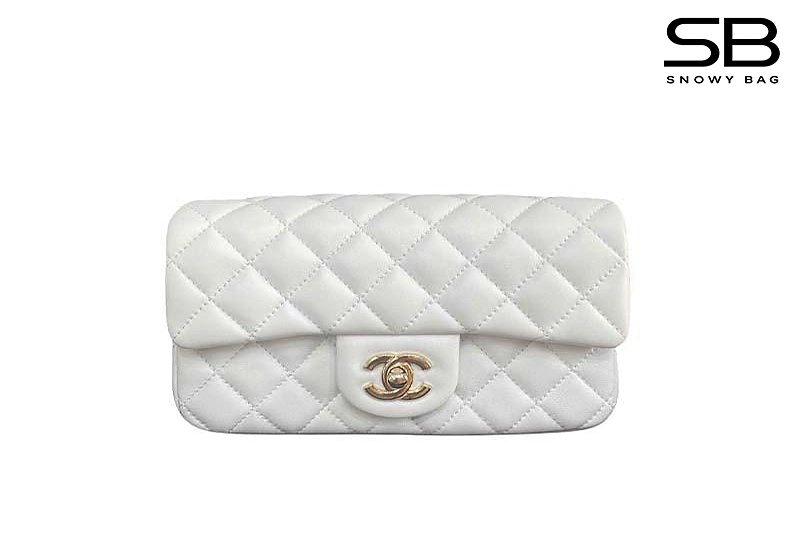 Túi Chanel Ball Crush Mini Flap Bag White Lambskin Size 20 sang trọng