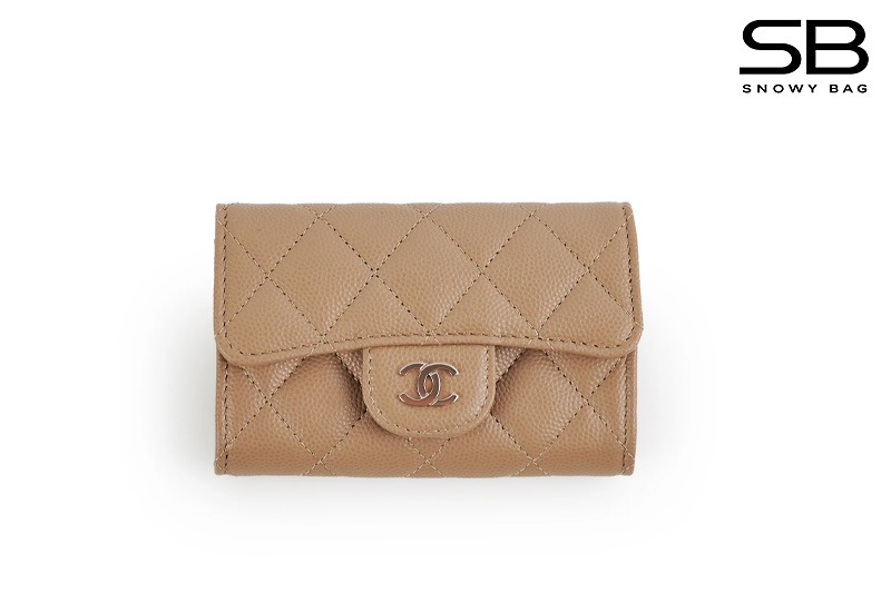 Túi Chanel Classic Flap Card Holder Caramel Caviar GHW sang trọng