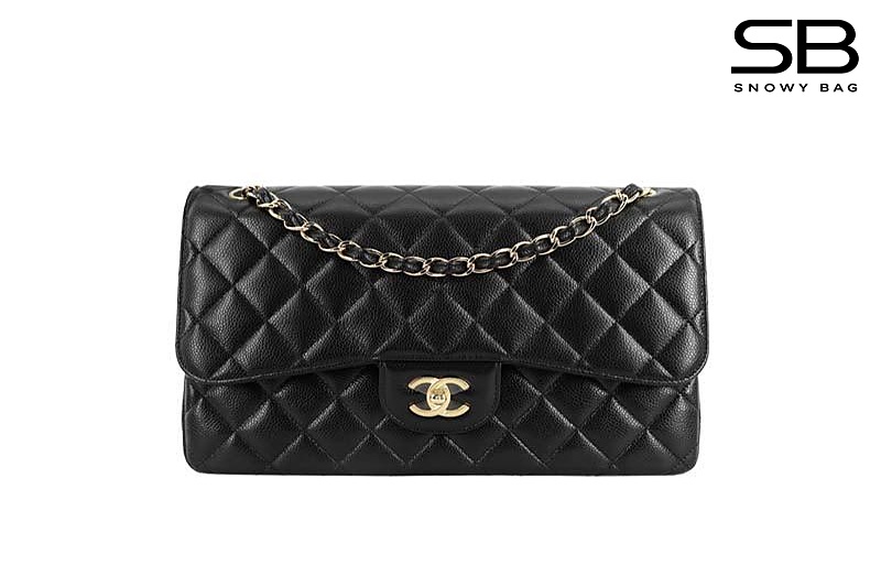 Túi Chanel Classic Large Black Caviar GHW 30CM Đen Khóa Vàng sang trọng và đẳng cấp