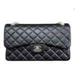 Túi Chanel Classic Large Black Lambskin GHW 30CM Đen Khóa Vàng sang trọng