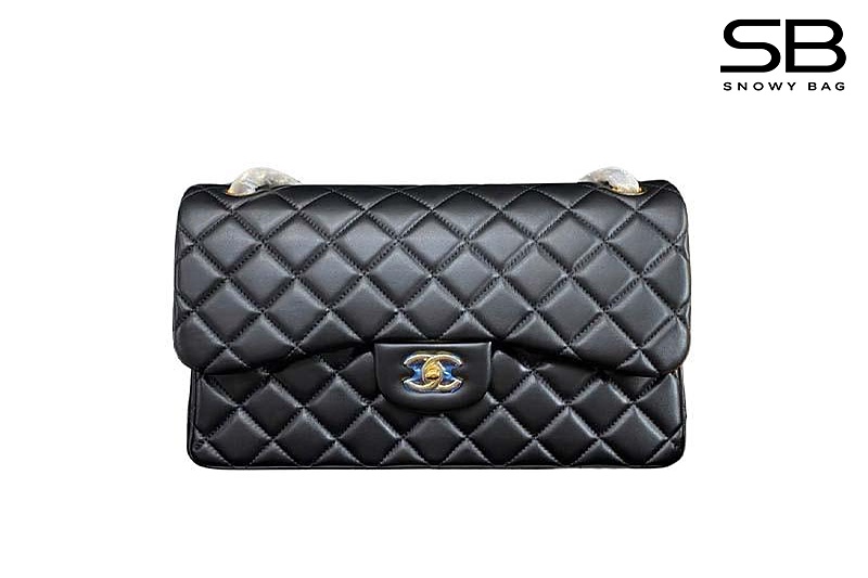 Túi Chanel Classic Large Black Lambskin GHW 30CM Đen Khóa Vàng sang trọng