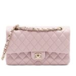 Túi Chanel Classic Medium Light Pink Caviar GHW Hồng Quality sang trọng