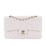 Túi Chanel Classic Medium White Caviar GHW Trắng Khóa Vàng sang trọng