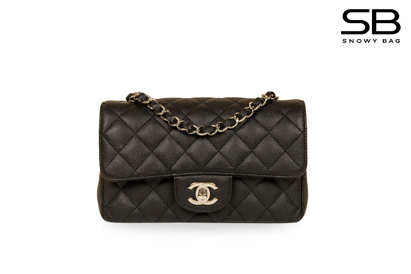 Túi Chanel Classic Mini 8 Rectangular Flap Bag Black Caviar GHW sang trọng