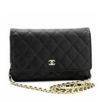 Túi Chanel Classic Woc Wallet on Chain Black Shoulder Caviar Màu Đen sang trọng
