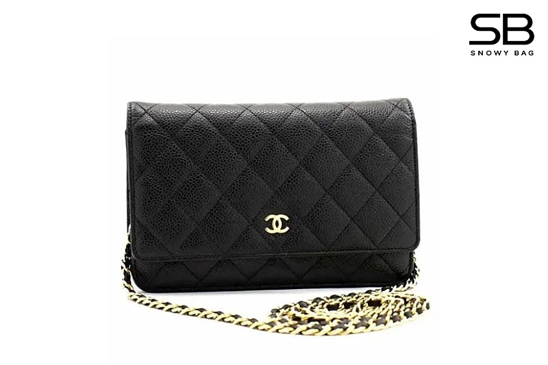 Túi Chanel Classic Woc Wallet on Chain Black Shoulder Caviar Màu Đen sang trọng