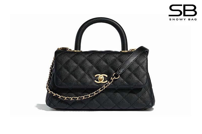 Túi Chanel Coco Small Bag 9.5 Flap Black Caviar GHW 24CM Màu Đen sang trọng