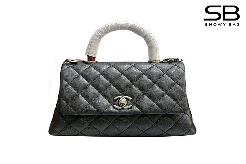 Túi Chanel Coco Small Bag 9.5 Flap Black Caviar SHW 24CM Màu Đen sang trọng