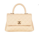 Túi Chanel Coco Small Flap Bag with Top Handle Beige Caviar sang trọng