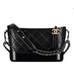 Túi Chanel Hobo Gabrielle Small Black Calfskin 24CM Đen sang trọng