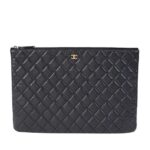 Túi Chanel Large Clutch Black Caviar A69251 Màu Đen sang trọng