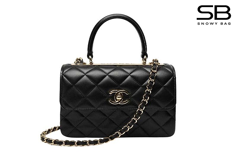 Túi Chanel Trendy Mini Black Lambskin 20CM Màu Đen Da Cừu sang trọng