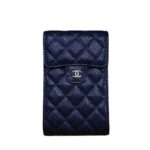 Túi Chanel Vintage Phone Holder Black Caviar GHW Đen Khóa Vàng sang trọng