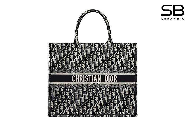 Túi Dior Book Tote Large Blue D Oblique Size 41 Xanh Đen sang trọng