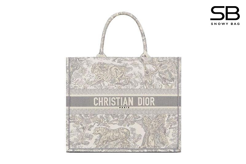 Túi Dior Book Tote Large Gray Tiger Màu Xám S41 sang trọng và độc đáo