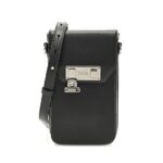 Túi Dior Lock Messenger Clutch Verticle Pouch Black Calfskin sang trọng