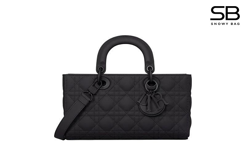 Túi Dior Medium Lady D-Joy Black Matte Calfskin Đen sang trọng
