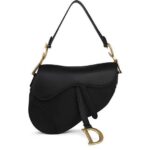 Túi Dior Medium Saddle Bag Black Smooth Calfskin Đen 25CM sang trọng.