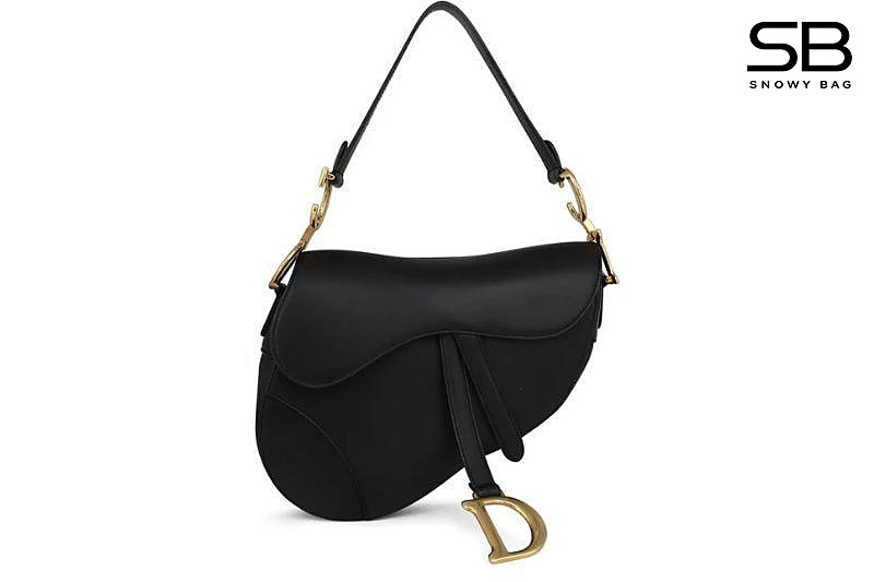 Túi Dior Medium Saddle Bag Black Smooth Calfskin Đen 25CM sang trọng.