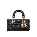 Túi Dior Micro Lady D-Joy Black Lambskin GHW Đen Khóa Vàng sang trọng