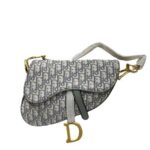 Túi Dior Saddle Medium Bag Grey Oblique Canvas sang trọng và thời thượng