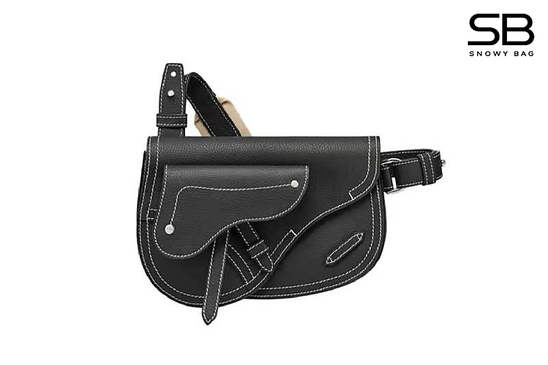 Túi Dior Saddle Pouch Black Calfskin Đen 24CM sang trọng và tinh tế