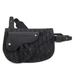 Túi Dior Saddle Pouch Black D Oblique Jacquard sang trọng