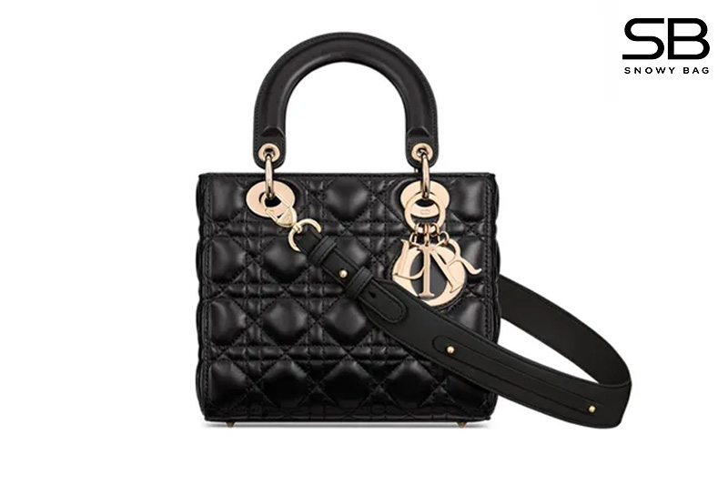 Túi Dior Small Lady Black Cannage Lambskin 20CM Đen sang trọng và tinh tế