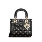 Túi Dior Small Lady Butterfly Black Lambskin GHW Đen sang trọng