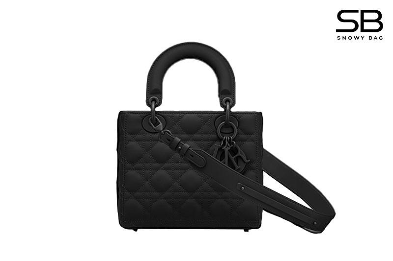Túi Dior Small Lady Dior Black Ultramatte Calfskin Đen sang trọng, tinh tế