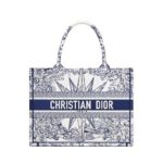 Túi Dior Tote Book Medium White Blue Rêve D’infini Embroidery sang trọng