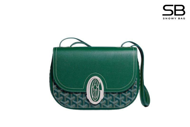 Túi Goyard 233 Bag Green Goyardine Canvas And Calfskin Xanh Lá