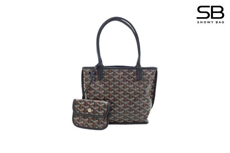 Túi Goyard Anjou Mini Reversible Bag Goyardine và Leather Đen sang trọng