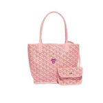 Túi Goyard Anjou Mini Reversible Bag Goyardine và da hồng