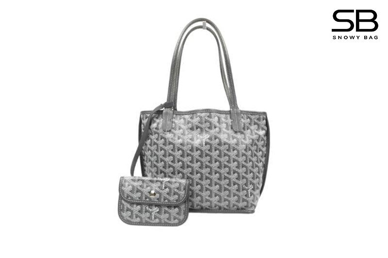 Túi Goyard Anjou Mini Reversible Bag Goyardine Grey Màu Xám sang trọng
