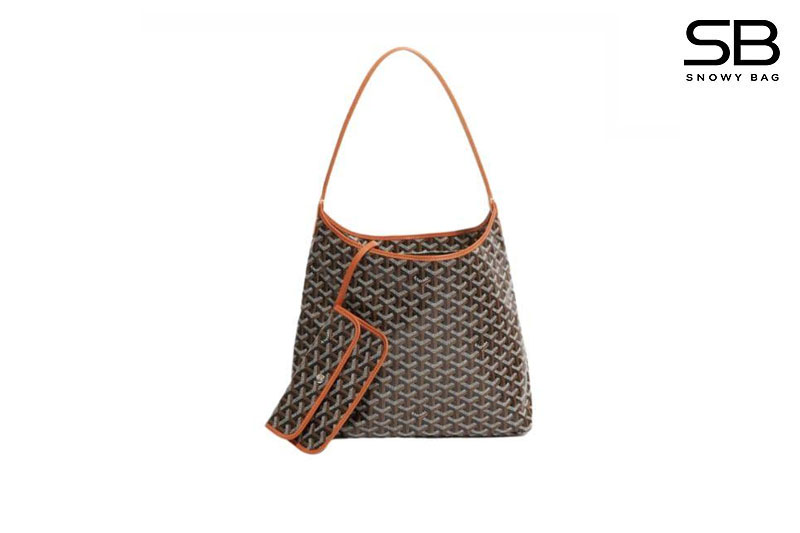 Túi Goyard Bohème Hobo Goyardine Canvas Black and Tan Đen Nâu sang trọng
