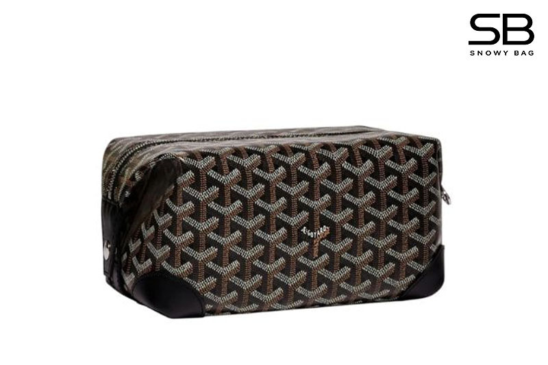 Túi Goyard Bowling 25 Toiletry Bag With Handle Strap Black màu đen sang trọng